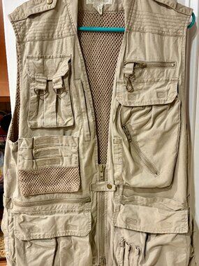Banana Republic Archive Photojournalist Vest Medium EUC Travel Safari Fishing